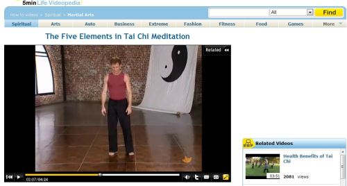 The Five Elements in Tai Chi Meditation