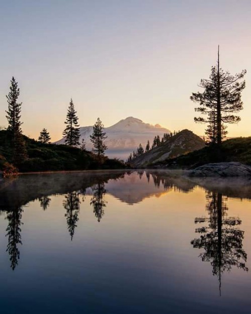 Todays California sunrise over Shasta Lake. - by Bruce Getty
